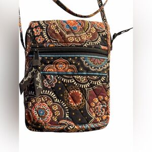 VERA BRADLEY🤎Cocoa & Black Crossbody🎀Quilted Bag🎀Like New, No Signs of Wear 🤎